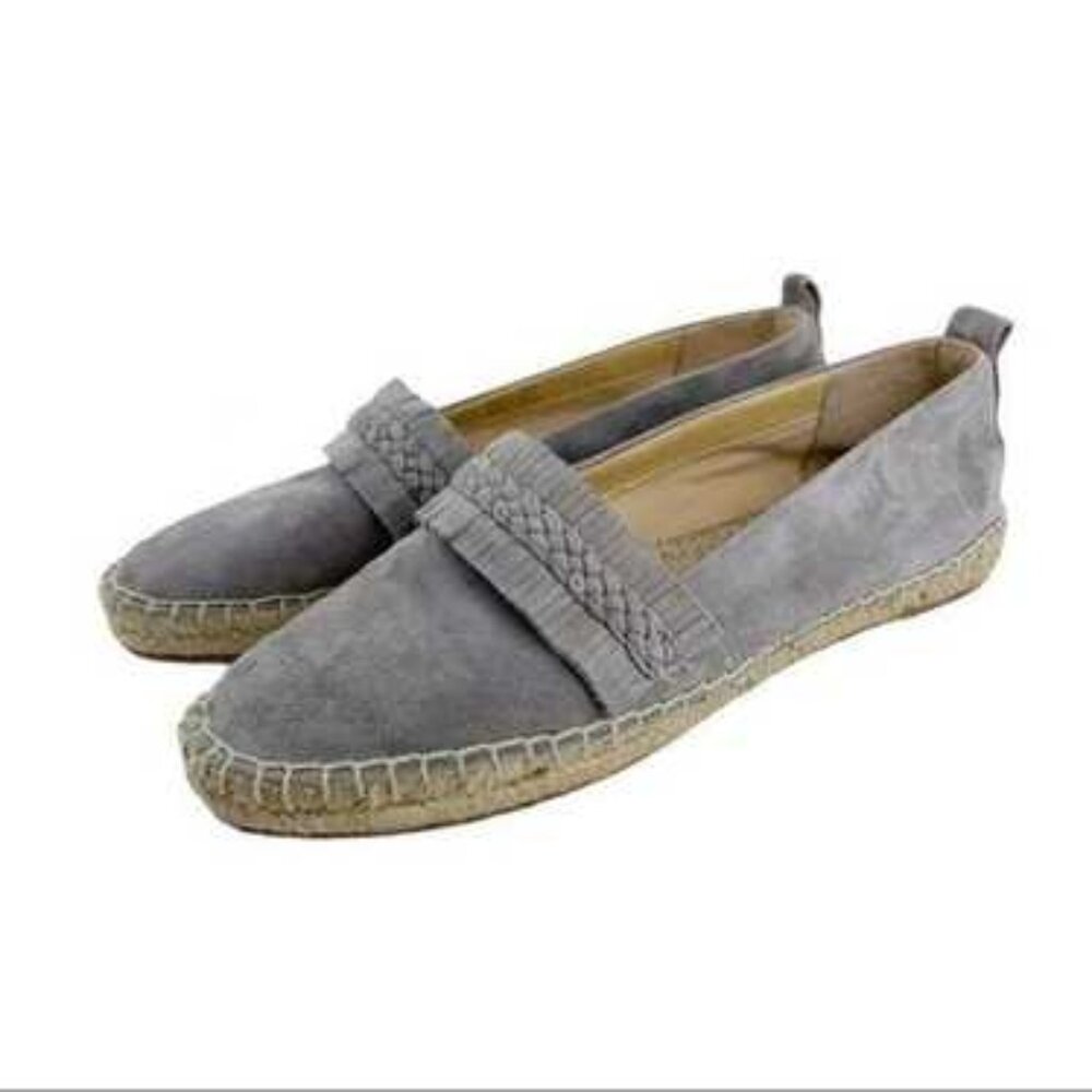 Splendid Women's Gray Jaime Suede Almond Toe Espadrilles Flats Size 10